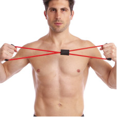 Еспандер EasyFit вісімка трубчастий рожевий, код: EF-3947-P-EF