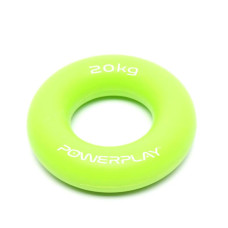 Еспандер кистьовий силіконовий PowerPlay Hand Grip Ring Medium 20 кг, зелений, код: PP_4324_20kg