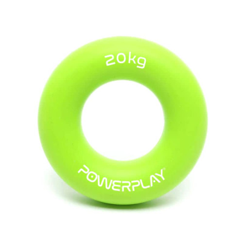 Еспандер кистьовий силіконовий PowerPlay Hand Grip Ring Medium 20 кг, зелений, код: PP_4324_20kg