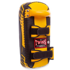 Пади для тайського боксу Тай-педи Twins 20x41x6см синій-жовтий, 1шт, код: KPL2-L_BLY-S52