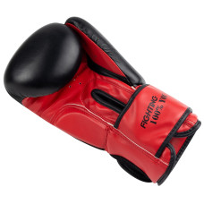 Боксерські рукавиці PowerPlay Classic 14 унцій, чорний-червоний, код: PP_3004_14oz_Bl/Red
