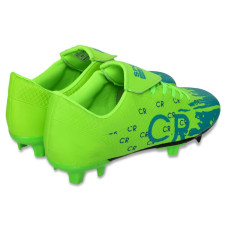 Бутси футбольні CR7 Sport розмір 41, салатовий-блакитний, код: 6001-40-45_41LG