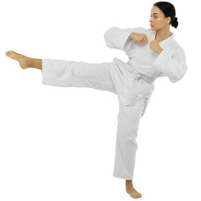 Кімоно для карате FitBox, розмір 000 (зріст 120 см), білий, код: BO-1649_000
