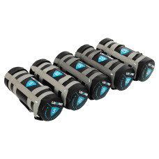 Мішок обтяжувач для функціонального тренінгу Power Bag LiveUp 15кг, чорний-сірий, код: LP8120-15