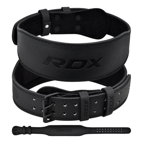 Пояс для важкої атлетики шкіряний RDX 4 Full XL Black, код: WBS-4FB-XL