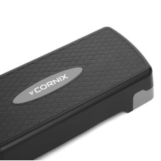 Степ-платформа 2-ступенева Cornix 680х280х100-150 мм, чорний-зелений, код: XR-0189
