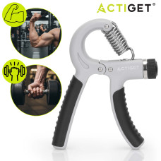 Еспандер кистьовий Actiget 20-50 кг з регульованим навантаженням ACT0052 Grey/Black, код: ACT0052