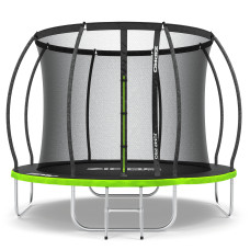 Садовий батут Zipro Jump Pro Premium з внутрішньою сіткою 8FT 252 см, зелений-чорний, код: M-12578745-IN