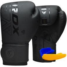 Боксерські рукавиці RDX F6 Kara Matte 8 унцій, чорний, код: BGR-F6MB-8OZ