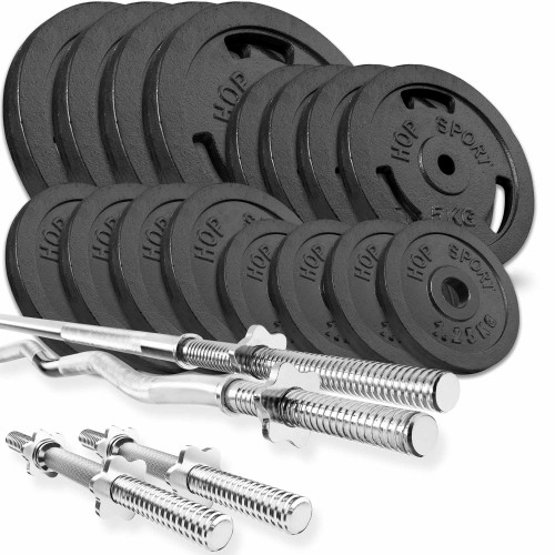 Набір Strong Hop-Sport 96кг з прямим, W-подібним і гантельними грифами,код: UT-10000677