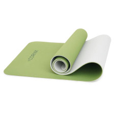 Килимок для йоги та фітнесу Cornix Green/Grey 183x61x0.6 см, код: XR-0008