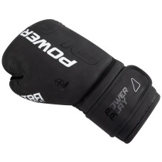 Боксерські рукавиці PowerPlay Ultra Mat 16 унцій, чорний-білий, код: PP_3024_16oz_Bl/White