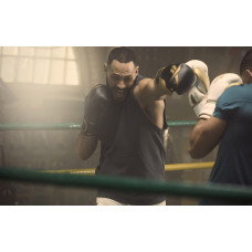 Боксерські рукавиці Reebok Boxing Gloves 10 унцій, чорний-золотистий, код: 885652010962
