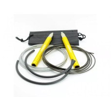 Скакалка швидкісна на підшипниках алюмінієва MadMax Speed Jump Rope Yellow, код: MFA-286-YEL-U