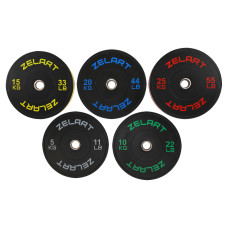 Бамперні диски гумові Zelart Bumper Plates 51мм, 5кг, чорний-сірий, код: TA-4790-5
