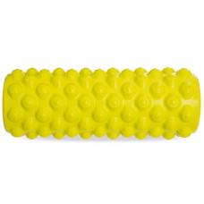 Роллер для занять йогою і пілатесом FitGo Grid Bubble Roller, лимонний, код: FI-5714_Y