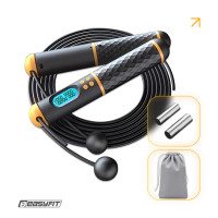 Розумна скакалка EasyFit SmartRope 3 м з утяжнювачами (бездротова), код: EF-1908-BY