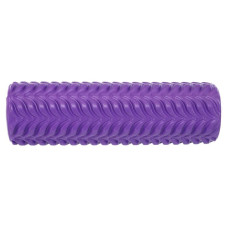 Ролер масажний циліндр (ролик мфр) заповнений піною FitGo Grid Bubble Roller, 450x110 мм, фіолетовий, код: FI-9392_V