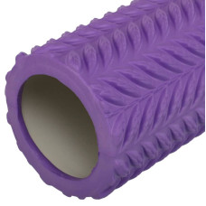 Ролер масажний циліндр (ролик мфр) FitGo Line Roller, 330x140 мм, фіолетовий, код: FI-9374_V