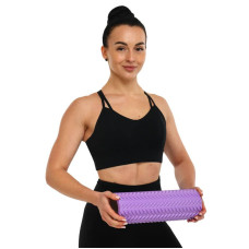 Ролер масажний циліндр (ролик мфр) FitGo Line Roller, 330x140 мм, фіолетовий, код: FI-9374_V