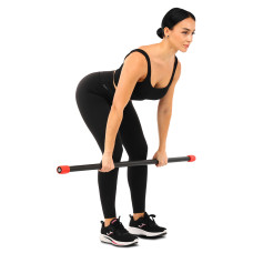 Бодібар Zelart Body Bar 2 кг, чорний-червоний, код: FI-4780-2