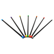 Бодібар Zelart Body Bar 2 кг, чорний-червоний, код: FI-4780-2