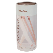 Ремінь для йоги з металевою пряжкою Bloom Yoga Strap 1830x38мм, коричневий, код: LB7086-S52