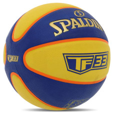 М'яч баскетбольний гумовий Spalding №6, синій-жовтий, код: 84352Y-S52