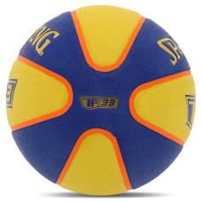 М'яч баскетбольний гумовий Spalding №6, синій-жовтий, код: 84352Y-S52