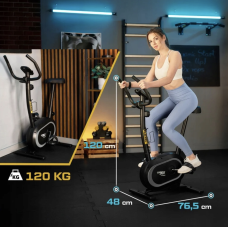 Велотренажер Trex Sport TX-450MB FLEXO магнітний чорний, код: 5902308232389