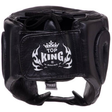 Шолом боксерський відкритий Top King Open Chin S чорний, код: TKHGOC_SBK-S52