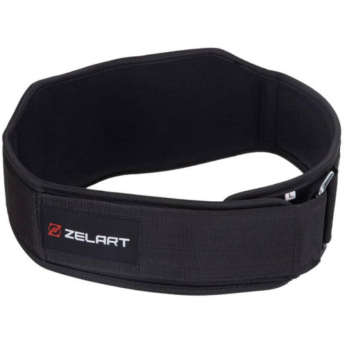 Пояс атлетичний посилений регульований Zelart S чорний, код: SB-165428_S-S52