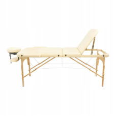 Масажний стіл складний 4Fizjo Massage Table+ Wood 2130х600х550-760 мм, бежевий, код: P-5907739318367