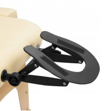 Масажний стіл складний 4Fizjo Massage Table+ Wood 2130х600х550-760 мм, бежевий, код: P-5907739318367