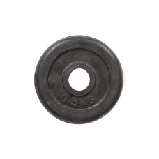 Диск гумовий HouseFit R-0,5, 0,5 кг, чорний, код: 00000023035