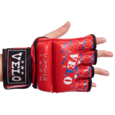 Рукавички для змішаних єдиноборств MMA Velo XL червоний, код: ULI-4032_XLR