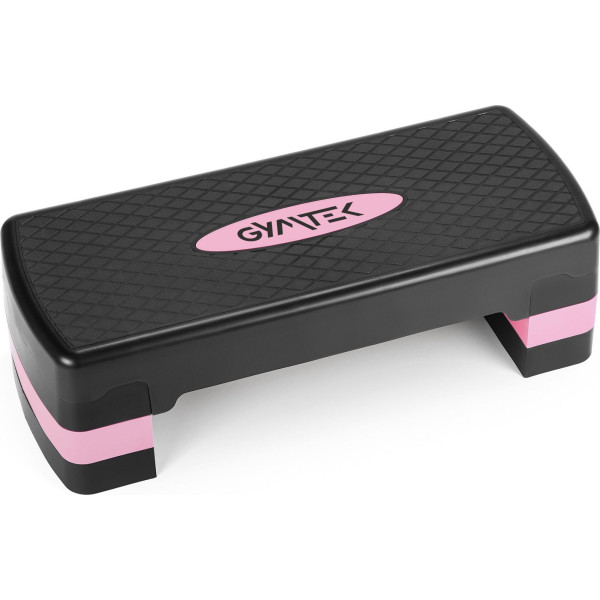 Степ-платформа Gymtek 3-х рівнева чорно-рожева, код: 5905884426920