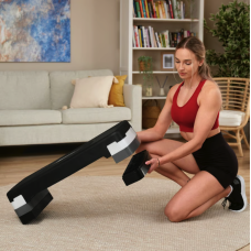 Степ платформа Hop-Sport HS-PP033AS чорно-біла, код: 5902308235311