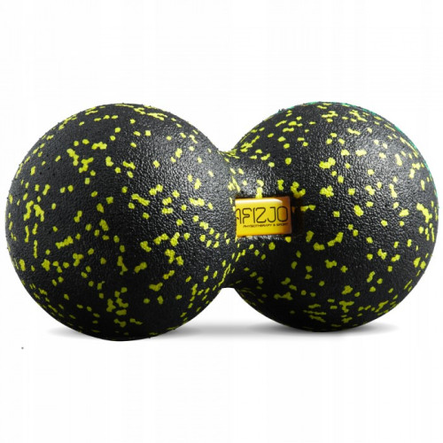 Масажний м'яч подвійний 4FIZJO EPP DuoBall 12 Black/Yellow, код: P-5907222931332