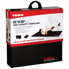 Мат гімнастичний твердий York Fitness 5см чорний, код: 0014961860504