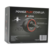 Колесо для преса PowerPlay зі зворотним механізмом AB Wheel Pro, чорно-червоний, код: PP_4326_Black/Red