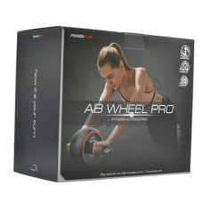 Колесо для преса PowerPlay зі зворотним механізмом AB Wheel Pro, чорно-червоний, код: PP_4326_Black/Red