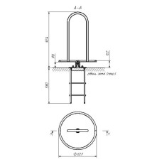 Карусель InterAtletika 627х627х940 мм, код: TE240-SM