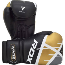 Боксерські рукавички RDX Rex Leather Black 10 ун, чорний, код: 40291-RX