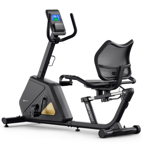 Горизонтальний велотренажер Hop-Sport HS-4500L Arkil чорно-золотистий, код: 5902308240285