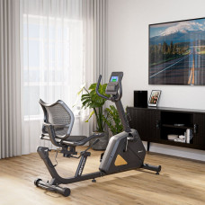 Горизонтальний велотренажер Hop-Sport HS-4500L Arkil чорно-золотистий, код: 5902308240285
