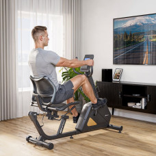 Горизонтальний велотренажер Hop-Sport HS-4500L Arkil чорно-золотистий, код: 5902308240285
