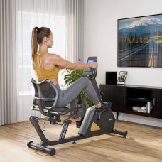 Горизонтальний велотренажер Hop-Sport HS-4500L Arkil чорно-золотистий, код: 5902308240285