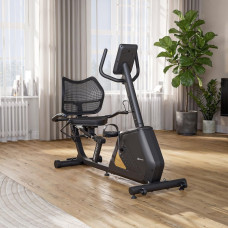 Горизонтальний велотренажер Hop-Sport HS-4500L Arkil чорно-золотистий, код: 5902308240285