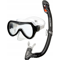 Набір маска і трубка Aqua SpeedAlize + Samos, чорний, код: 5905718603145